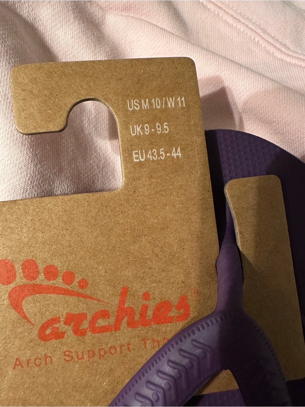 Archies Purple Arch Support Flip Flops - Women’s - Picture 2 of 6
